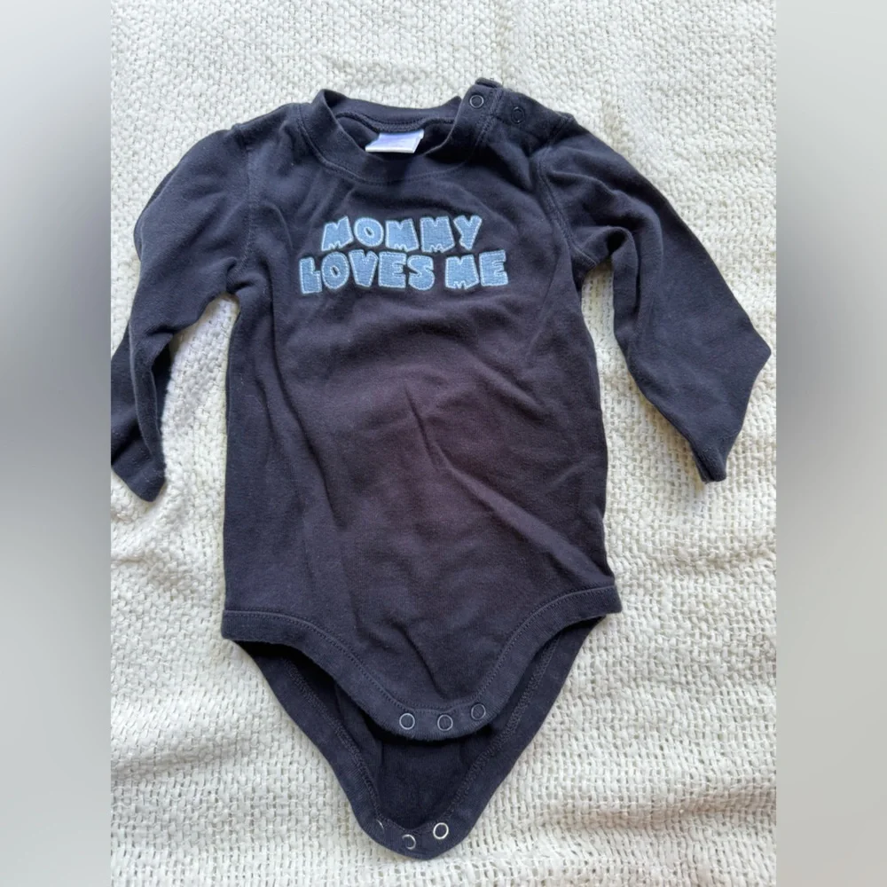 Gymboree Navy Blue Cotton Vest Mommy Loves Me boys